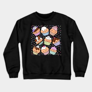 Cute cupcake illustration Crewneck Sweatshirt